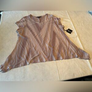 Simply Vera Vera Wang Mauve Striped Blouse